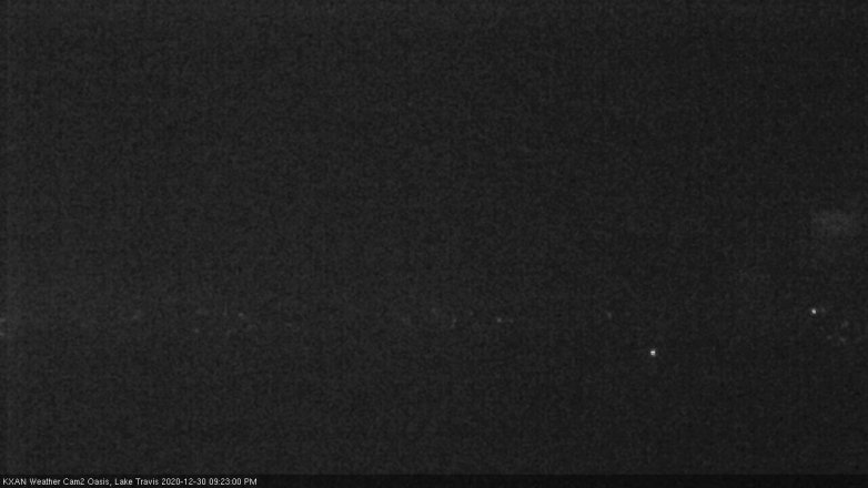 Lake Travis webcam, December 30, 2020 9:25 PM CT