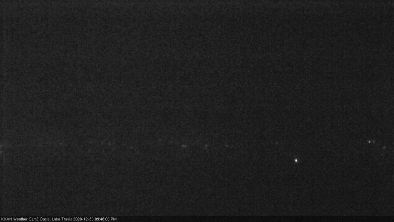 Lake Travis webcam, December 30, 2020 9:45 PM CT