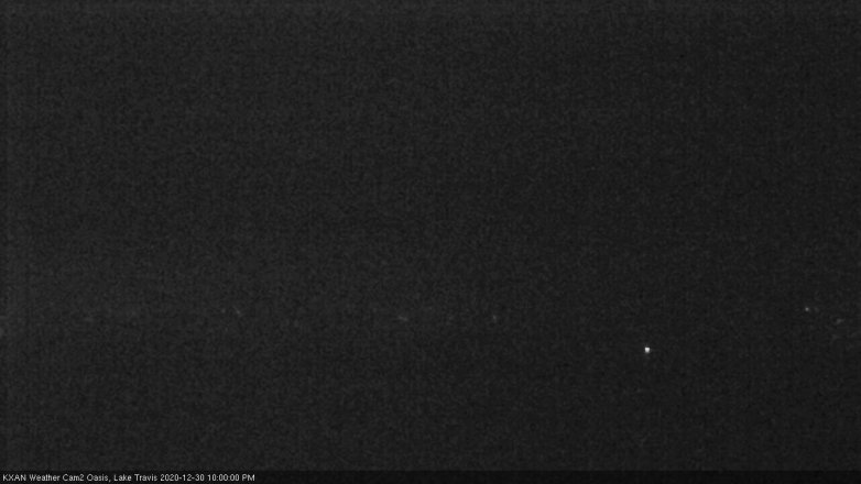 Lake Travis webcam, December 30, 2020 10:00 PM CT