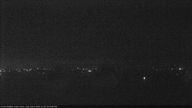 Lake Travis webcam, December 30, 2020 10:25 PM CT