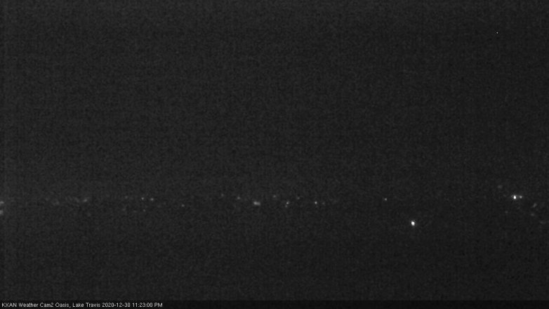 Lake Travis webcam, December 30, 2020 11:25 PM CT