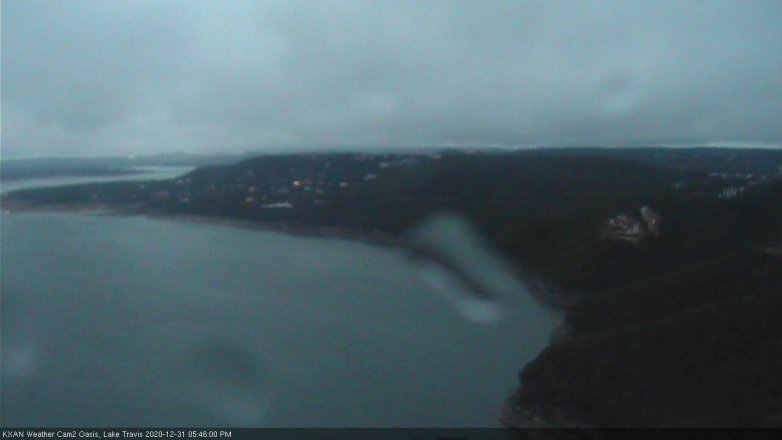 Lake Travis webcam, December 31, 2020 5:45 PM CT
