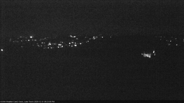 Lake Travis webcam, December 31, 2020 6:25 PM CT