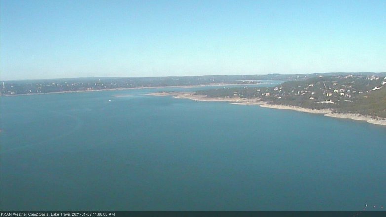 Lake Travis webcam, January 2, 2021 11:00 AM CT