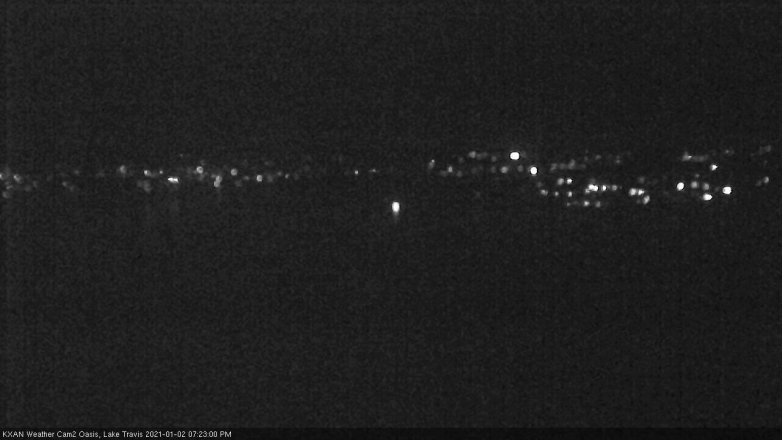 Lake Travis webcam, January 2, 2021 7:25 PM CT