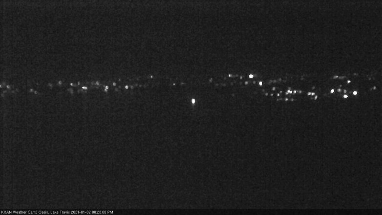 Lake Travis webcam, January 2, 2021 8:25 PM CT