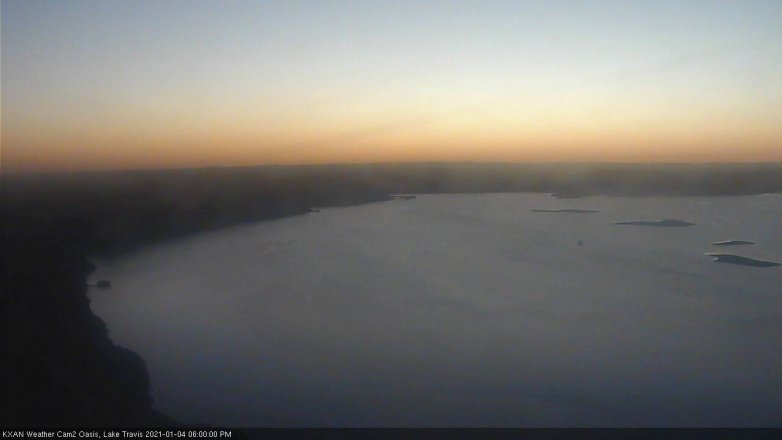 Lake Travis webcam, January 4, 2021 6:00 PM CT
