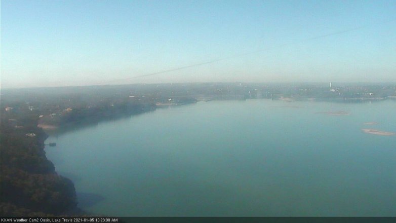 Lake Travis webcam, January 5, 2021 10:25 AM CT