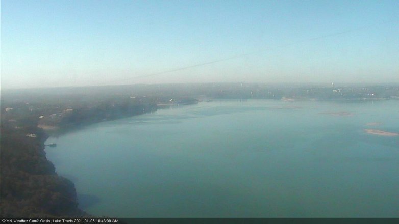 Lake Travis webcam, January 5, 2021 10:45 AM CT