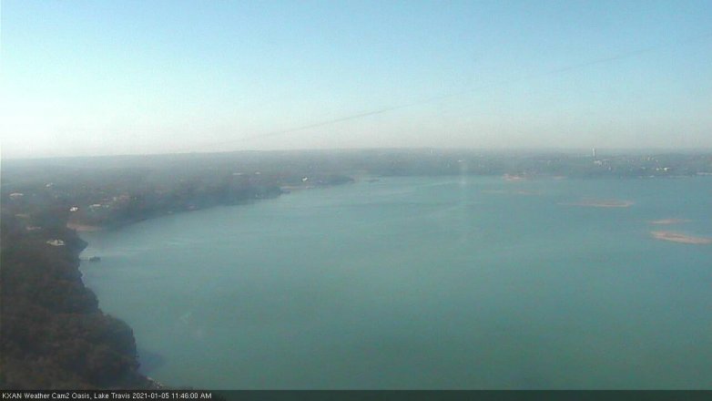 Lake Travis webcam, January 5, 2021 11:45 AM CT