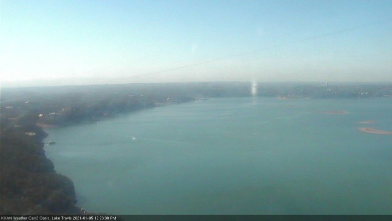 Lake Travis webcam, January 5, 2021 12:25 PM CT