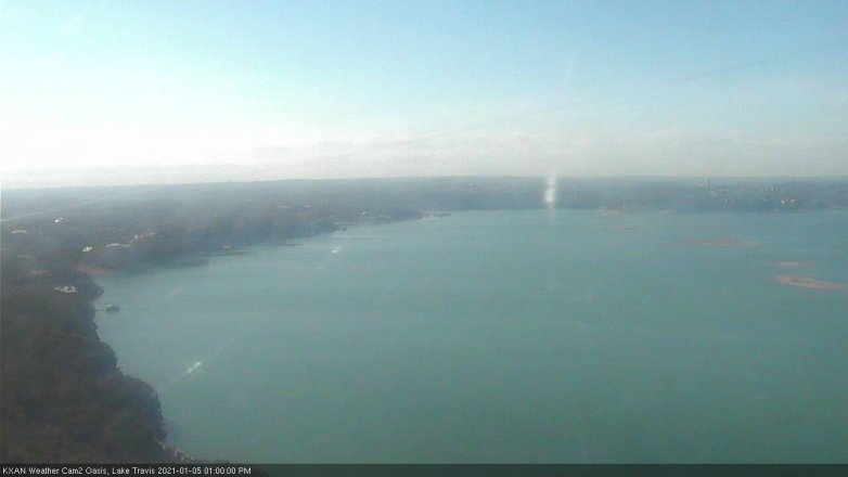 Lake Travis webcam, January 5, 2021 1:00 PM CT