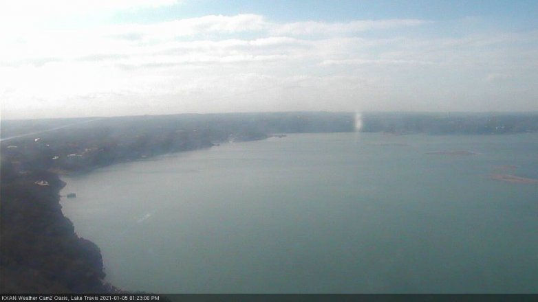 Lake Travis webcam, January 5, 2021 1:25 PM CT