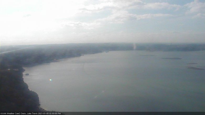 Lake Travis webcam, January 5, 2021 2:00 PM CT