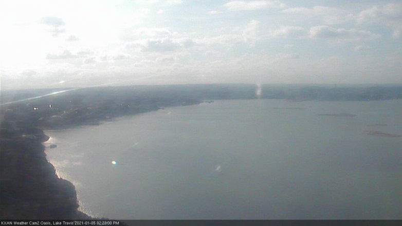 Lake Travis webcam, January 5, 2021 2:25 PM CT