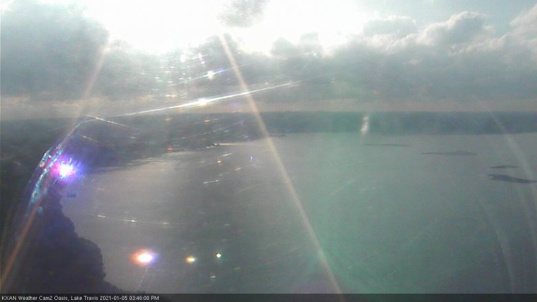 Lake Travis webcam, January 5, 2021 3:45 PM CT
