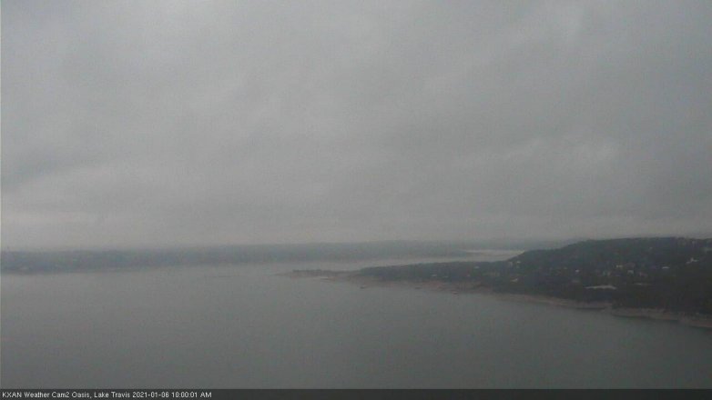 Lake Travis webcam, January 6, 2021 10:00 AM CT