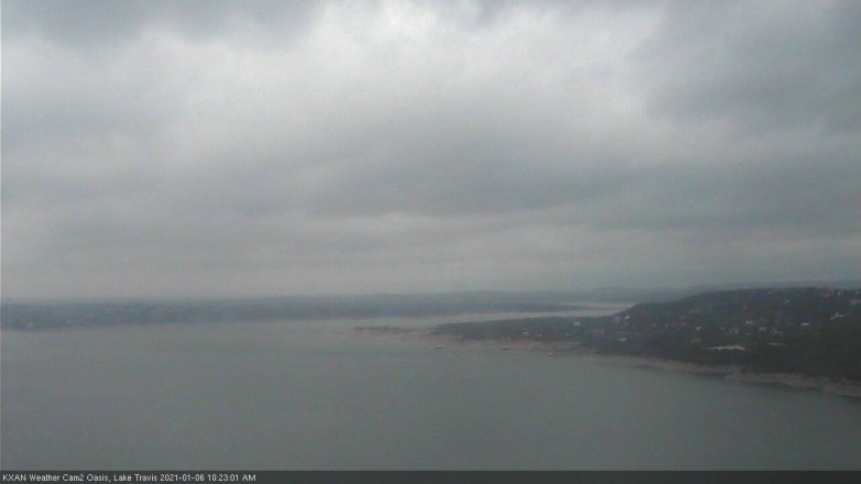 Lake Travis webcam, January 6, 2021 10:25 AM CT