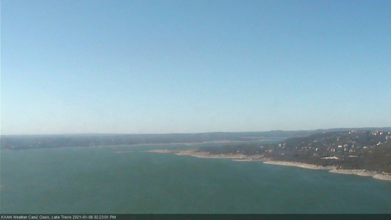 Lake Travis webcam, January 6, 2021 2:25 PM CT