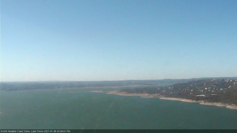 Lake Travis webcam, January 6, 2021 2:45 PM CT