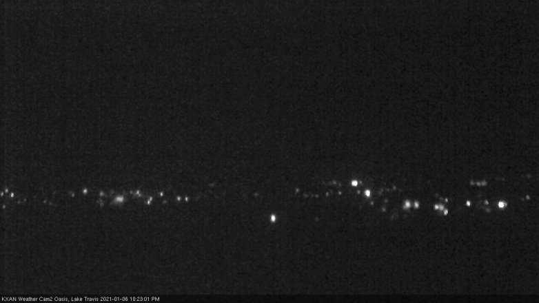 Lake Travis webcam, January 6, 2021 10:25 PM CT