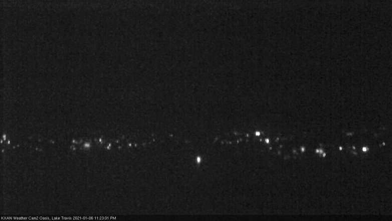Lake Travis webcam, January 6, 2021 11:25 PM CT