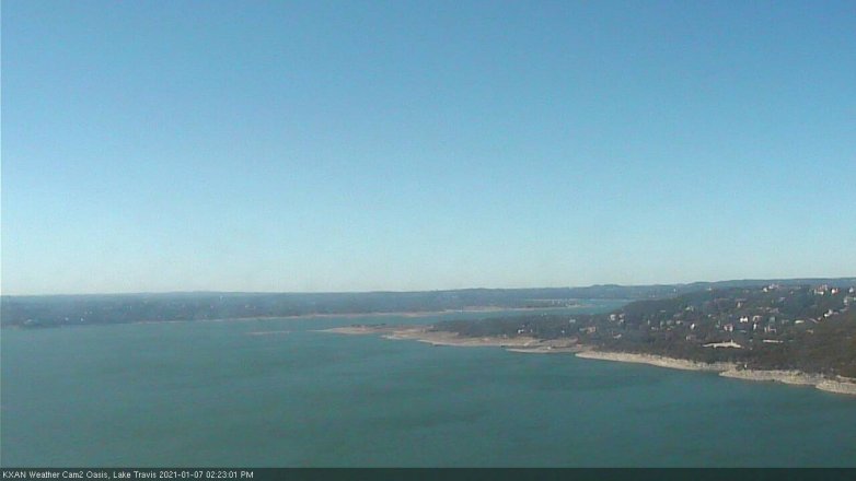 Lake Travis webcam, January 7, 2021 2:25 PM CT