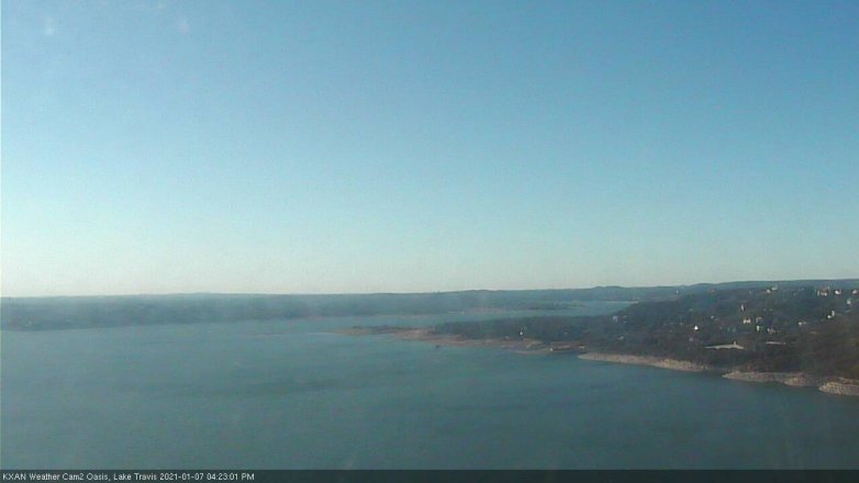 Lake Travis webcam, January 7, 2021 4:25 PM CT