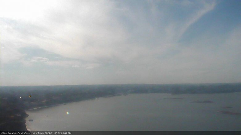 Lake Travis webcam, January 8, 2021 2:25 PM CT