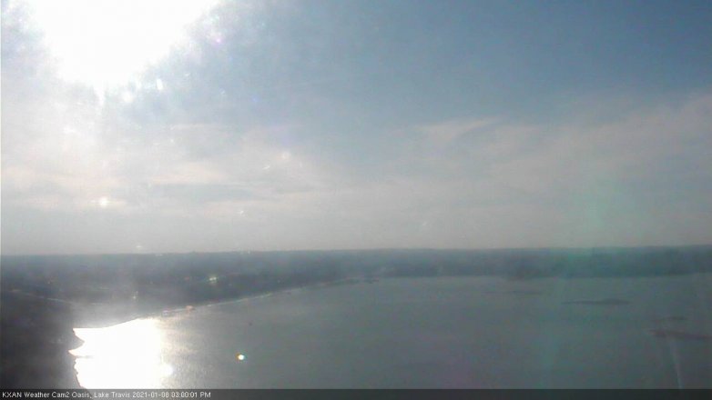 Lake Travis webcam, January 8, 2021 3:00 PM CT