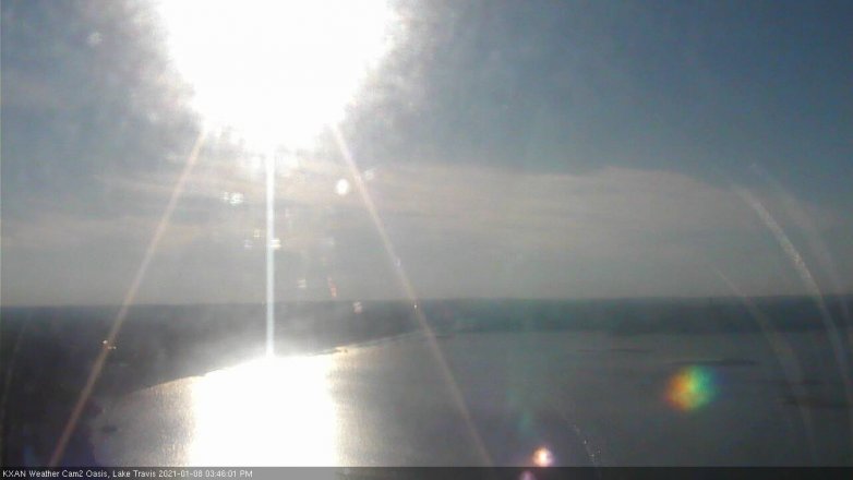 Lake Travis webcam, January 8, 2021 3:45 PM CT
