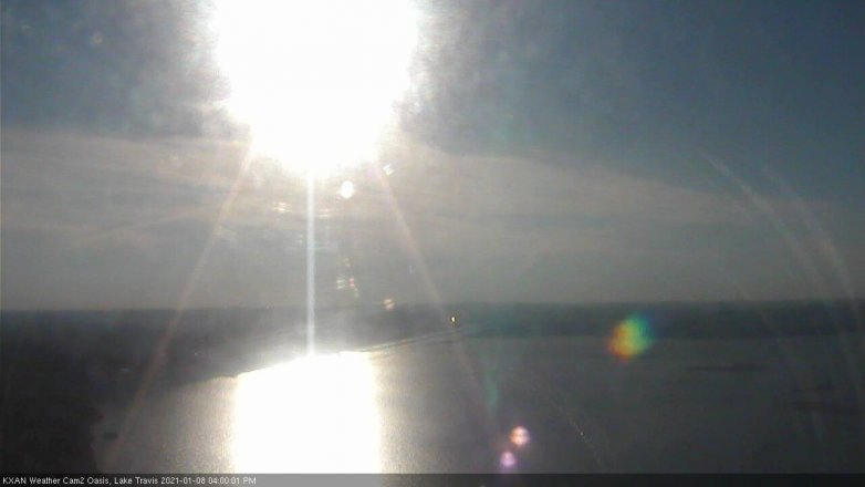 Lake Travis webcam, January 8, 2021 4:00 PM CT