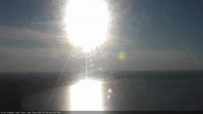 Lake Travis webcam, January 8, 2021 4:25 PM CT