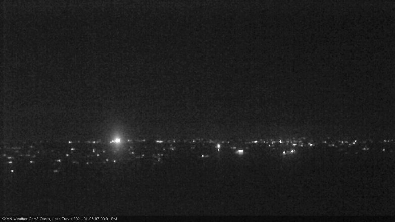 Lake Travis webcam, January 8, 2021 7:00 PM CT