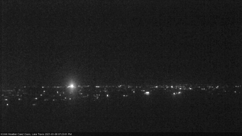 Lake Travis webcam, January 8, 2021 7:25 PM CT