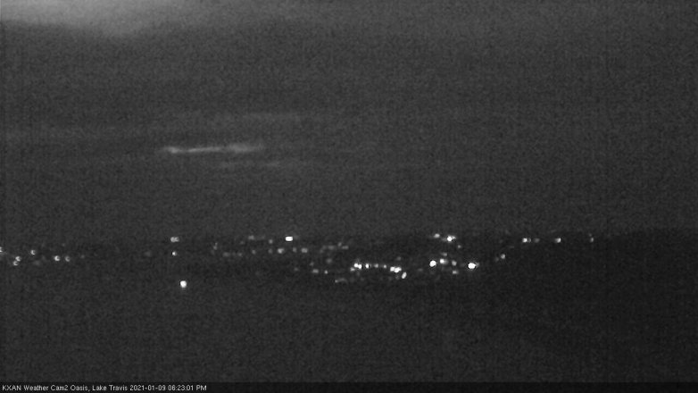 Lake Travis webcam, January 9, 2021 6:25 PM CT