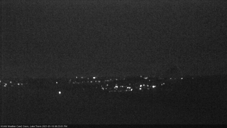 Lake Travis webcam, January 10, 2021 6:25 PM CT