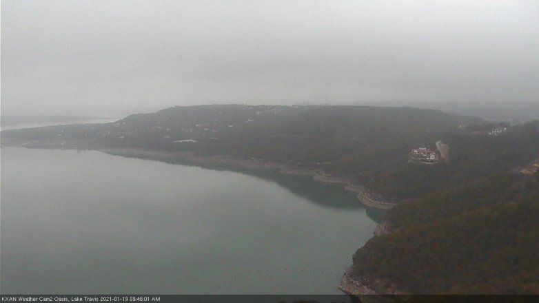 Lake Travis webcam, January 19, 2021 9:45 AM CT