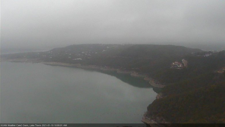Lake Travis webcam, January 19, 2021 10:00 AM CT