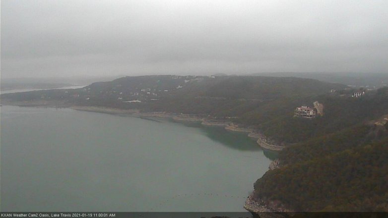 Lake Travis webcam, January 19, 2021 11:00 AM CT