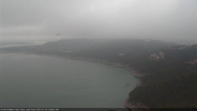 Lake Travis webcam, January 19, 2021 11:45 AM CT