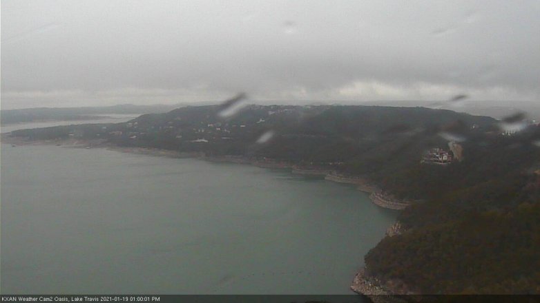 Lake Travis webcam, January 19, 2021 1:00 PM CT