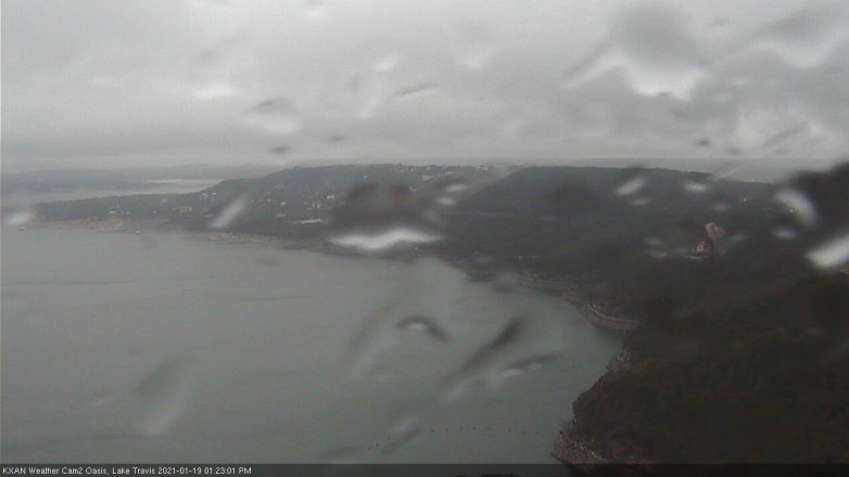 Lake Travis webcam, January 19, 2021 1:25 PM CT