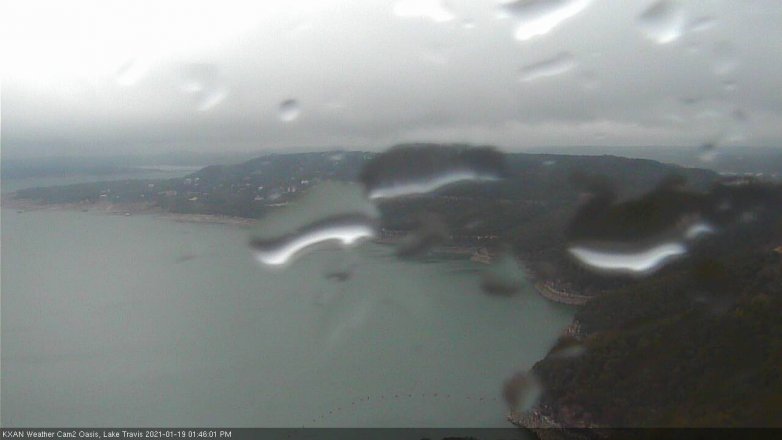 Lake Travis webcam, January 19, 2021 1:45 PM CT