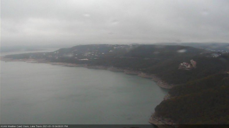 Lake Travis webcam, January 19, 2021 4:00 PM CT