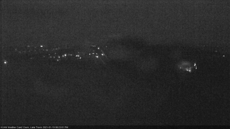 Lake Travis webcam, January 19, 2021 6:25 PM CT