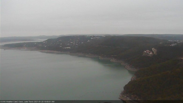 Lake Travis webcam, January 20, 2021 10:00 AM CT