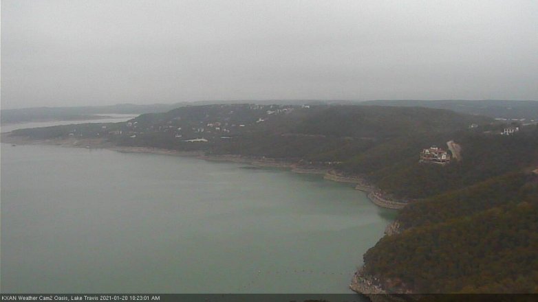 Lake Travis webcam, January 20, 2021 10:25 AM CT