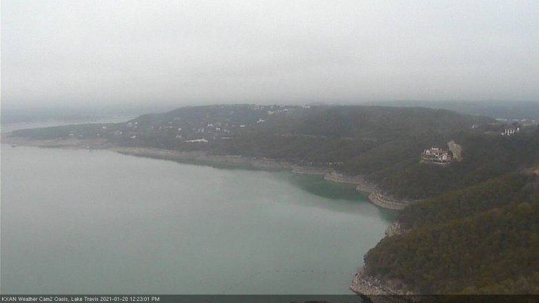 Lake Travis webcam, January 20, 2021 12:25 PM CT