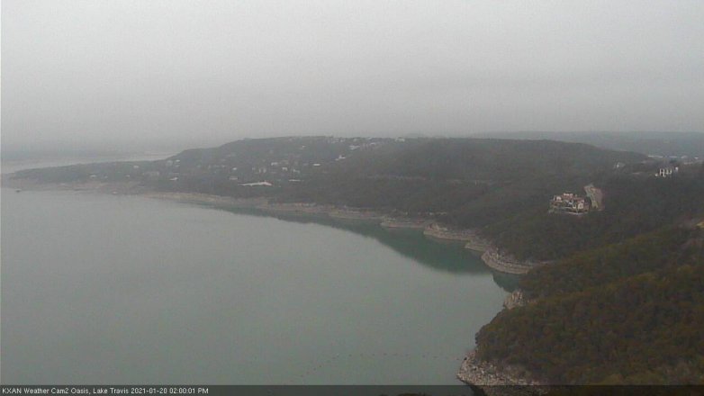 Lake Travis webcam, January 20, 2021 2:00 PM CT
